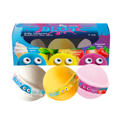 Набір вируючих бомбочок для ванн з 3-х кульок