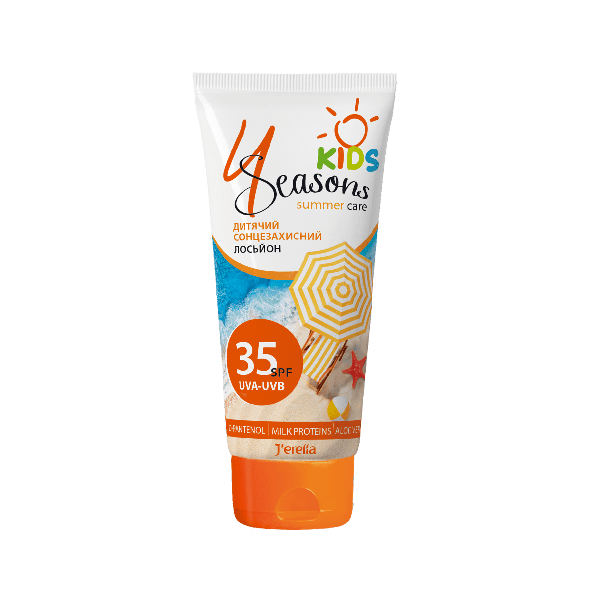 Дитячий сонцезахисний лосьйон з алое та молочними протеїнами SPF 35